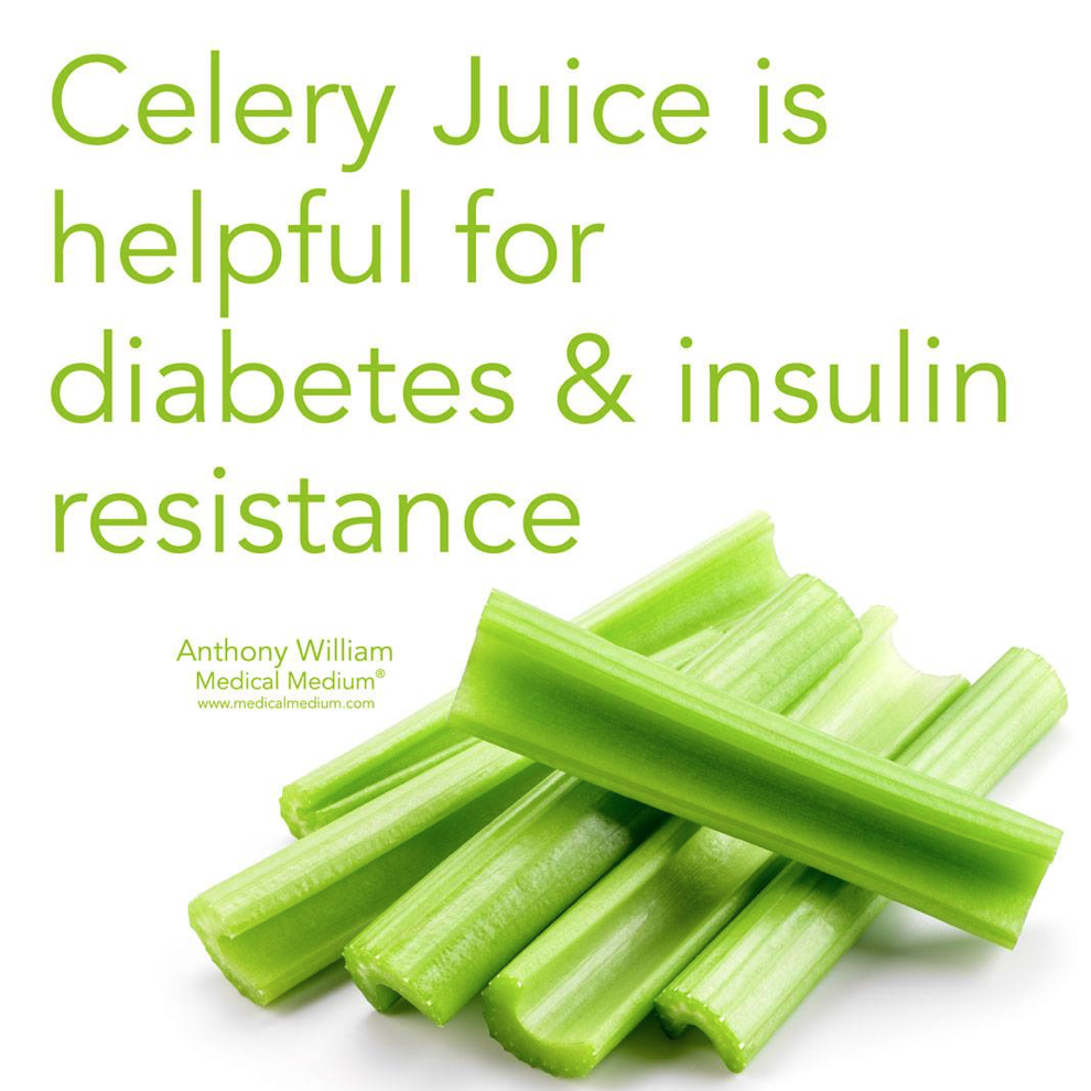 西芹汁如何帮助疗愈1、1.5和2型糖尿病和低血糖症 How Celery Juice Helps Heal Diabetes