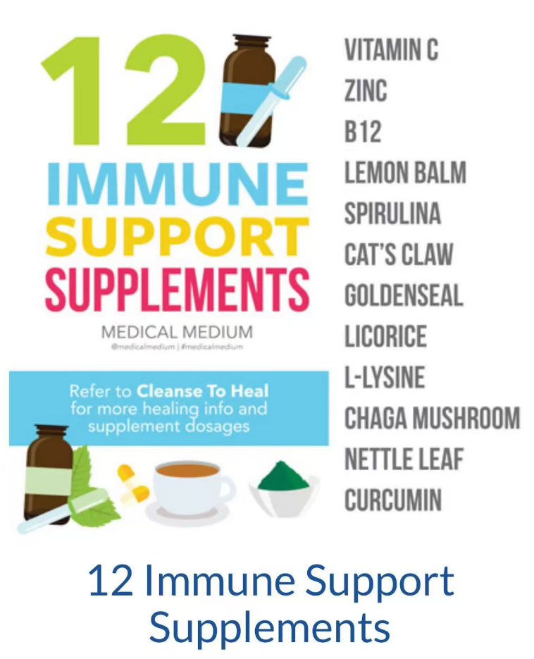 12大核心支持免疫系统的补充剂，排名不分先后