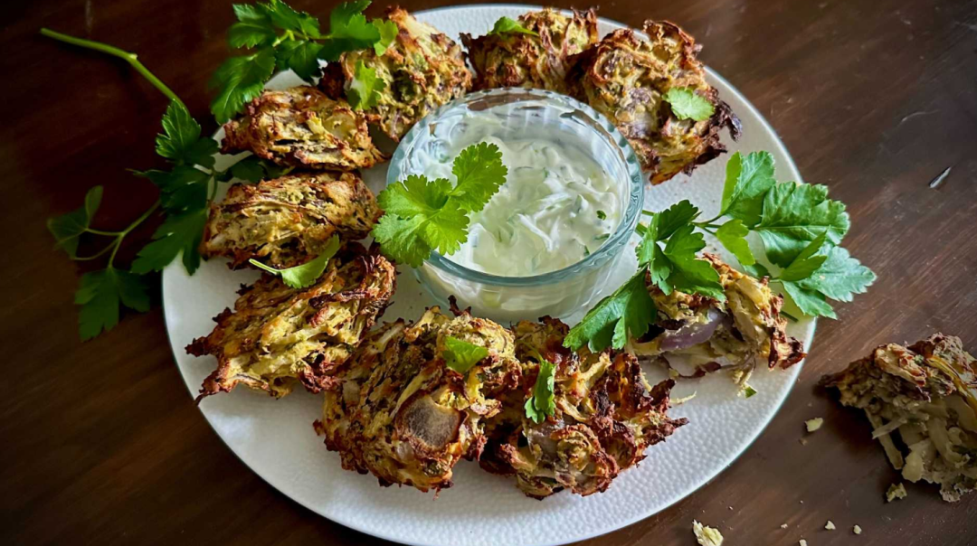 烤洋葱球小食 Baked Onion Bhaji