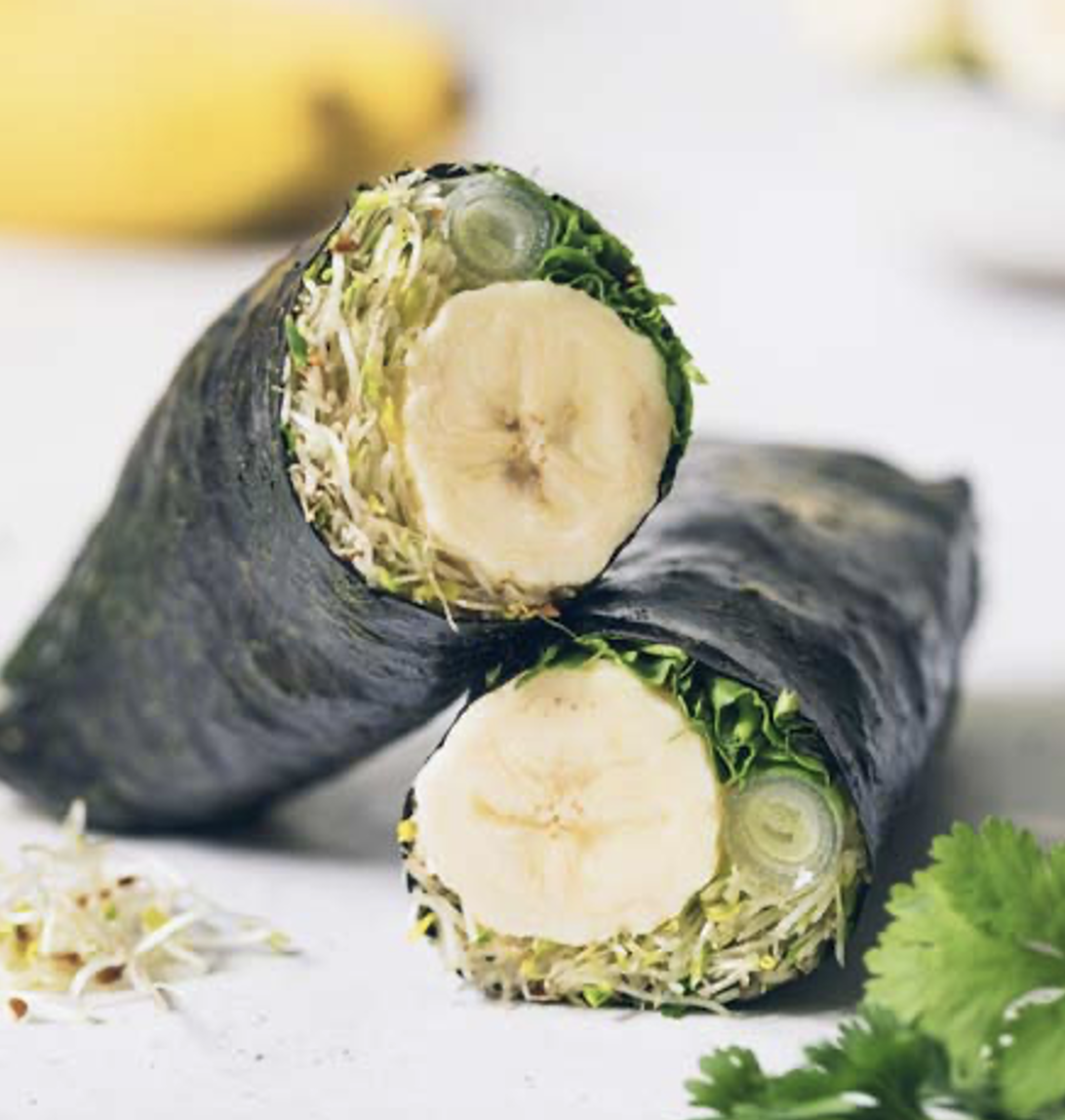 香蕉海苔卷