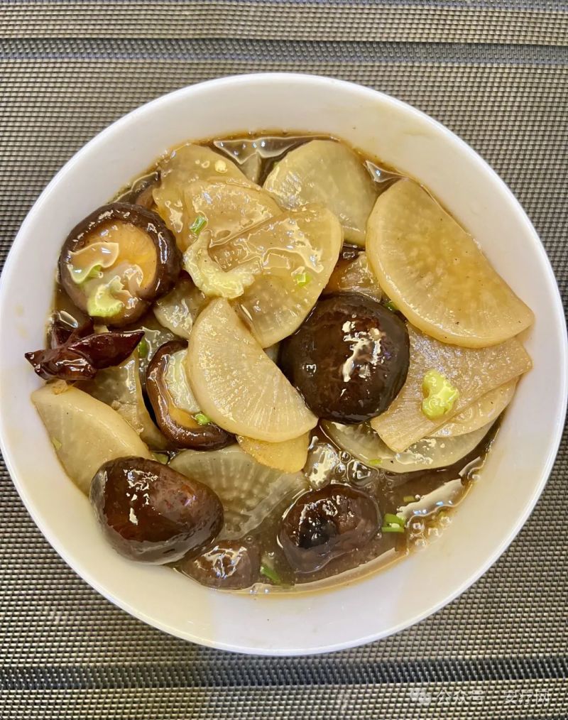 【安友食谱】柔汁萝卜焖香菇-图片1